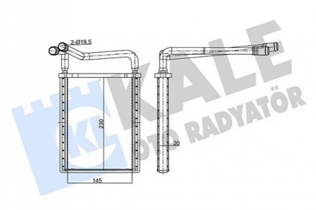 HYUNDAI Радиатор отопления Accent III 05- Kale 346765 (фото 1)