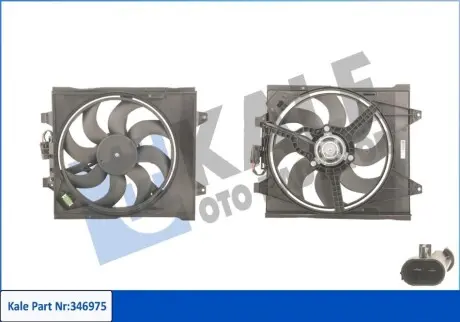 KALE FIAT Вентилятор радиатора 500 0.9/1.4 07- Kale 346975 Купить в Украине