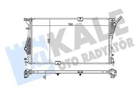 KALE RENAULT радіатор охолодження Trafic II,Opel Vivaro 2.0dCi/CDTi 06 Kale 347250 Купити в Україні