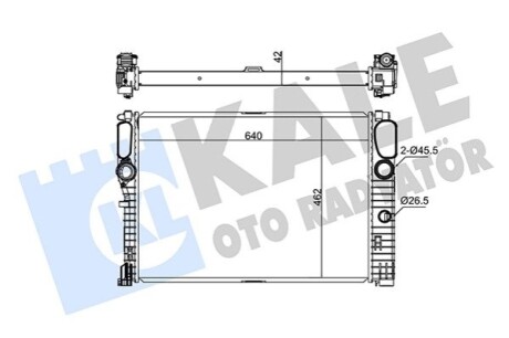 DB Радиатор охлаждения W211 280/420CDI 02- Kale 347275 (фото 1)