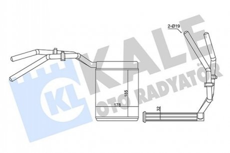 FORD Радиатор отопления C-Max, Focus, Kuga I, Mazda 3/5, Volvo Kale 347390