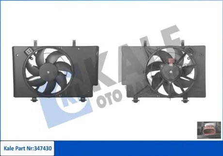 KALE FORD Вентилятор радиатора B-Max,Fiesta VI 1.4/1.6TDCi 08- Kale 347430 Купить в Украине