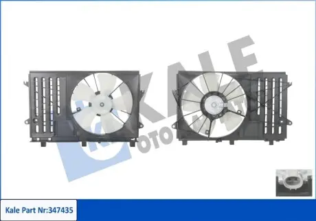KALE TOYOTA Вентилятор радіатора Auris 1.4 D-4D 01 Kale 347435