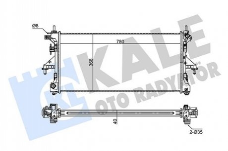 CITROEN Радиатор охлаждения Jumper,Peugeot Boxer 3.0HDI 06- Kale 347440 (фото 1)
