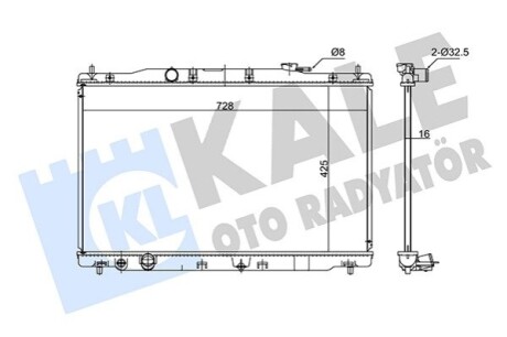 HONDA Радіатор охолодження CR-V IV 2.0/2.4 12- Kale 347735