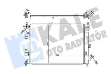KALE HYUNDAI Радіатор охолодження i30,Elantra,Kia Ceed,Cerato,Soul 1.4/1.6 11 Kale 347785 Купити в Україні