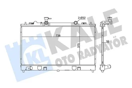 Фото 1 — MAZDA Радіатор охолодження Mazda 6 2.0DI 02- Kale (347920) Фото MAZDA Радіатор охолодження Mazda 6 2.0DI 02- Kale (347920) зображення 1