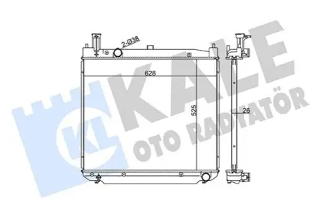 KALE TOYOTA Радиатор охлаждения Hiace IV 2.5 D-4D 01- Kale 348165 Купить в Украине