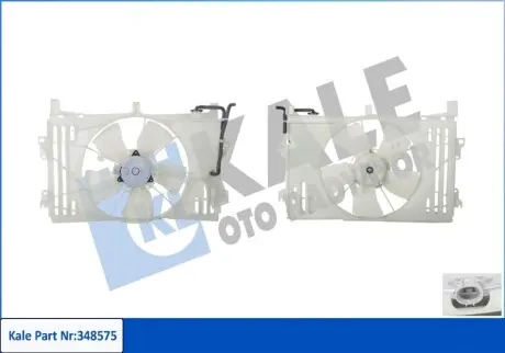 KALE TOYOTA Вентилятор радиатора Corolla E12 1.4/1.8 01- Kale 348575 Купить в Украине