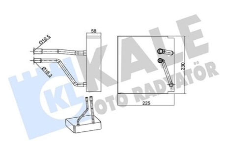 FORD Випарник Fiesta V,Fusion 03- Kale 349995