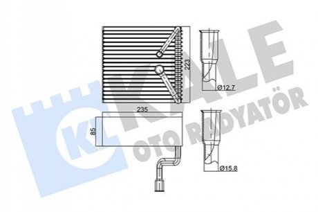 FORD Испаритель Mondeo I,II,III 93- Kale 350010 (фото 1)