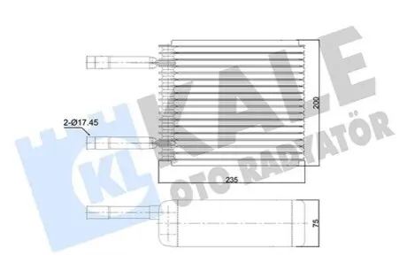 FORD FIESTA випарник Fiesta IV,Courier 1.3/1.8D 96-,Mazda 121 Kale 350015 Купити в Україні