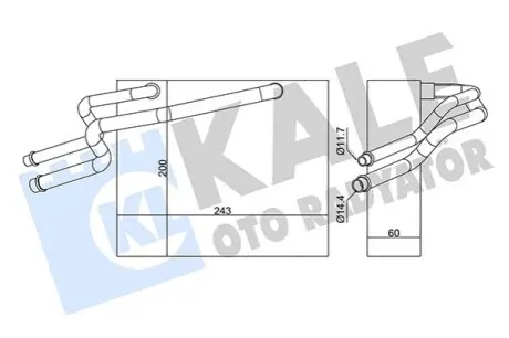 KALE RENAULT Испаритель Clio II,Kangoo 98- Kale 350060 Купить в Украине