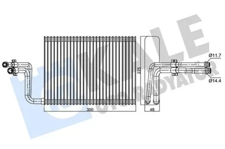 KALE BMW випарник 1 E81/87,3 E90,X1 E84,X3 F25,X4 F26 Kale 350110 Купити в Україні
