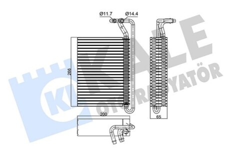 Радіатор кондиціонера BMW 3 (E46)/X3 (E83) 97-11 M57/M47/M52/M54/M45/M43 Kale 350115