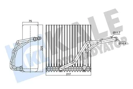 KALE VW випарник Audi A3,Bora,Golf IV,Skoda Octavia II Kale 350145 Купити в Україні