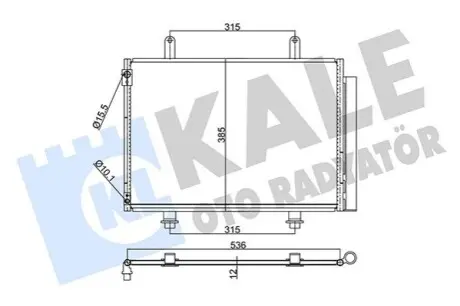 KALE SUZIKI Радиатор кондиционера Swift IV 10- Kale 350640 Купить в Украине