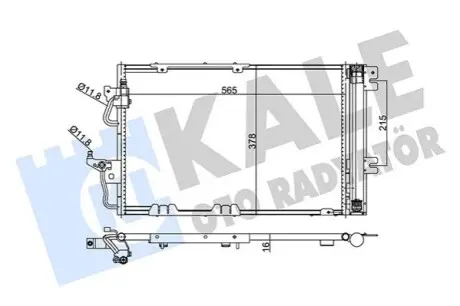 KALE OPEL Радіатор кондиціонера (конденсатор) Astra H 05 Kale 350650 Купити в Україні