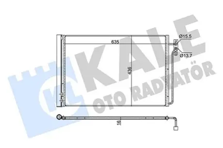 KALE LANDROVER Радіатор кондиціонера Range Rover III 3.0d/4.4 02 Kale 350665 Купити в Україні