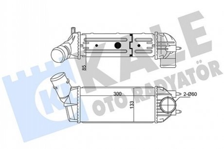 CITROEN Интеркуллер C4 I,Peugeot 307 1.6/2.0HDI Kale 350815 (фото 1)