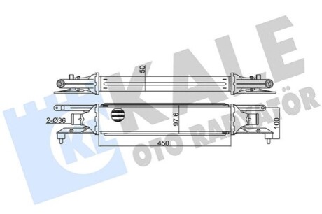 FIAT Інтеркулер Grande Punto,Punto 1.3d 05- Kale 350855