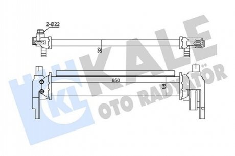 VW Інтеркулер Audi A3,Q2,Golf VII,Touran,Skoda Octavia IV,Yeti 1.2TSI/1.6TDI Kale 350940 (фото 1)