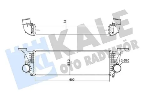 KALE FIAT Интеркуллер Daily V 2.3/3.0d 11- Kale 350950 Купить в Украине