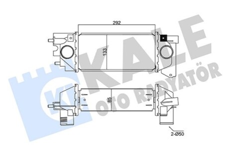 LANDROVER Интеркулер Freelander 2.0DI 98- Kale 350960