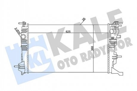 RENAULT Радиатор охлаждения двигатель. Fluence, Grand Scenic III, Megane III 1.2/1.5dCi Kale 351030