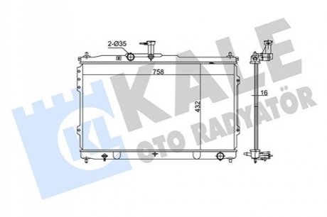 HYUNDAI Радиатор охлаждения H-1 2.5CRDi 08- Kale 351245 (фото 1)