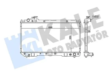 KALE TOYOTA Радиатор охлаждения RAV 4 I 2.0 94 Kale 351915 Купити в Україні