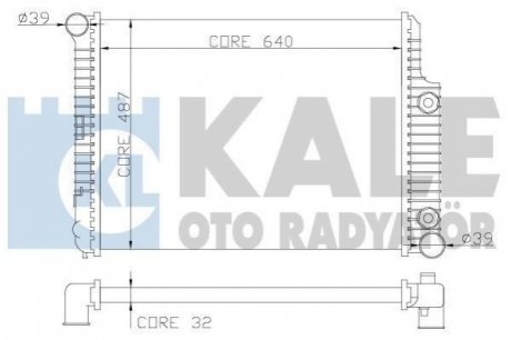 DB Радіатор охолодження W210 2.0/2.3 95- Kale 352000 (фото 1)