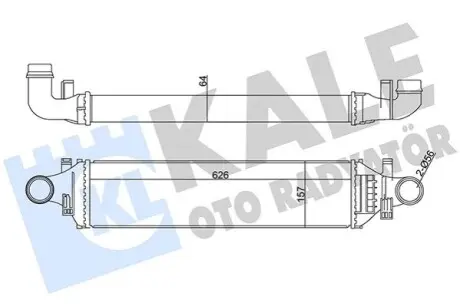 KALE DB Інтеркулер W176/246 1.5/2.2CDI 12 Kale 352020 Купити в Україні