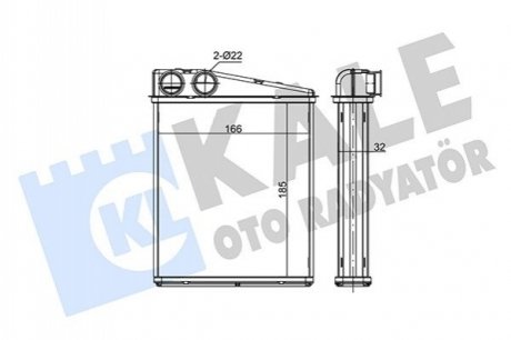 MERCEDES Радиатор отопления W169/B245,Mini Kale 352125