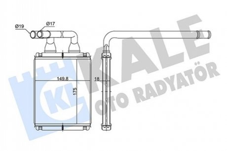 KIA Радиатор отопления Picanto Kale 352145 (фото 1)