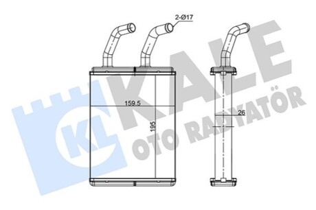 KIA Радіатор опалення Pegio Kale 352170