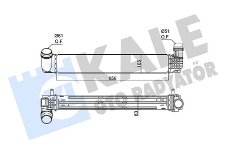 RENAULT Интеркуллер Grand Scenic III,Megane III 1.9dCi/2.0TCe Kale 352265 (фото 1)