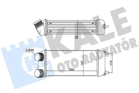 KALE PEUGEOT Інтеркулер 206 1.6/2.0HDI 02 Kale 352320 Купити в Україні