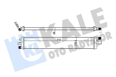 RENAULT Радиатор охлаждения Master III 2.3dCi 10- Kale 352365