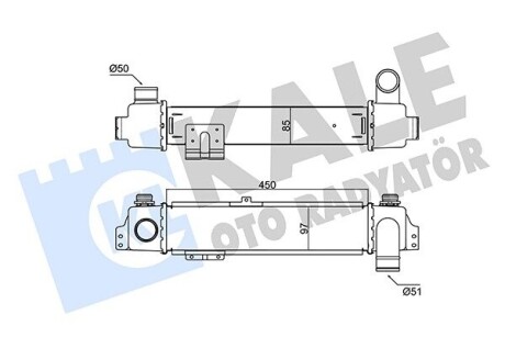 KIA Інтеркулер Sorento I 2.5CRDi 02- Kale 352475 (фото 1)