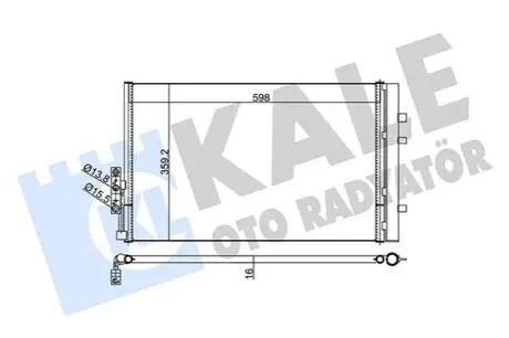 KALE BMW Радіатор кондиціонера з осушувачем X3 F25,X4 F26 12 Kale 352610 Купити в Україні