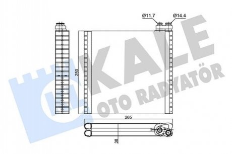 FIAT Испаритель Ducato 06- Kale 352980 (фото 1)