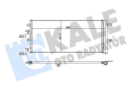 FORD Радіатор кондиціонера (конденсатор) Galaxy, Mondeo V, S-Max 14- Kale 353160