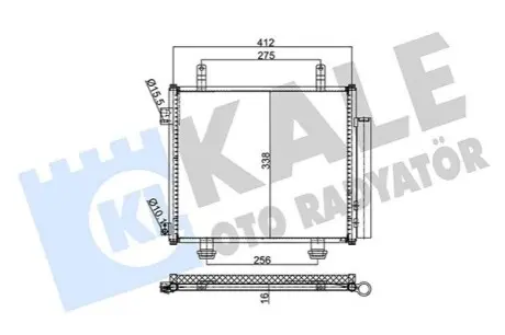 KALE NISSAN Радіатор кондиціонера Pixo 09-,Suzuki Alto 09 Kale 354040 Купити в Україні