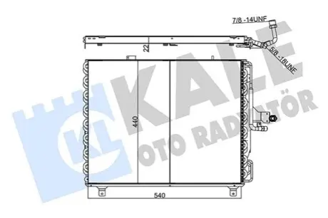 KALE DB Радиатор кондиционера E-Class W124 93- Kale 354060 Купить в Украине