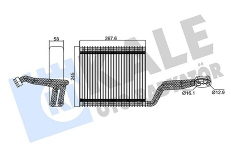 VW Випарник Audi A4 00- Kale 354130