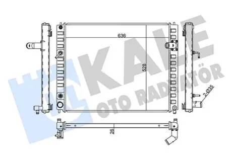 KALE NISSAN Радиатор охлаждения Infiniti EX25/37,FX35/50,QX50/70 2.5/5.0 08- Kale 354220 Купить в Украине