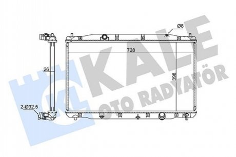 HONDA Радіатор охолодження CR-V III 2.2CTDi 07- Kale 354270 (фото 1)