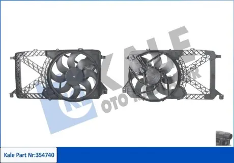 KALE FORD Вентилятор радиатора Transit 2.2TDCi/2.3 16V 06- Kale 354740 Купить в Украине