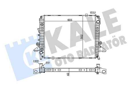 LANDROVER Радиатор охлаждения Discovery III,IV,Range Rover Sport 2.7TD 04- Kale 354975